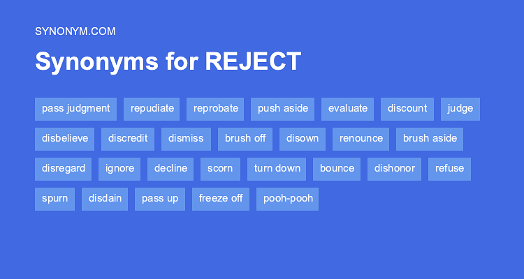 rejected synonym