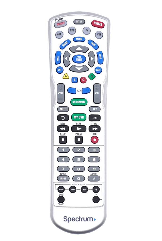 spectrum remote control buttons