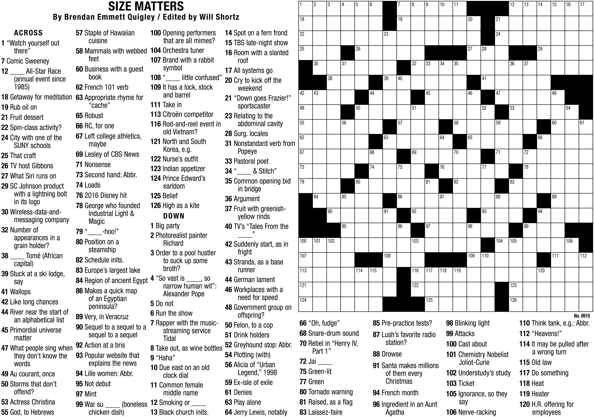 printable crossword puzzles nyt