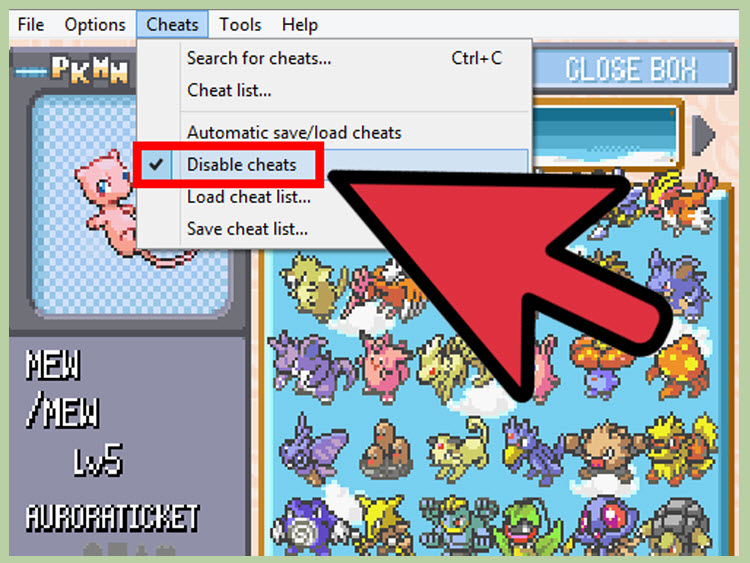 pokemon rot cheat