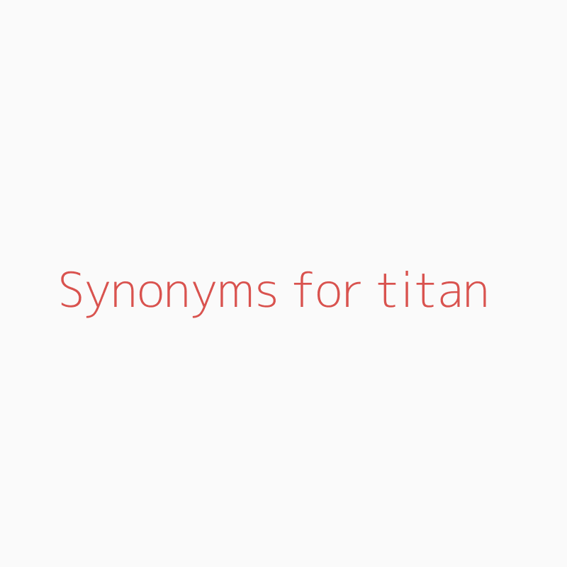 titan synonym