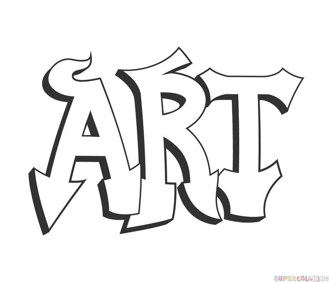 easy to draw graffiti art