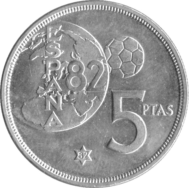 moneda de 5 pesetas de 1980