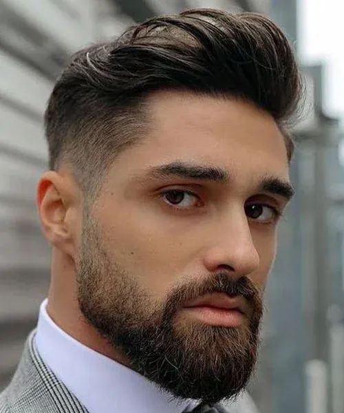 beard and haircut