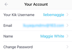 can you change your kik username