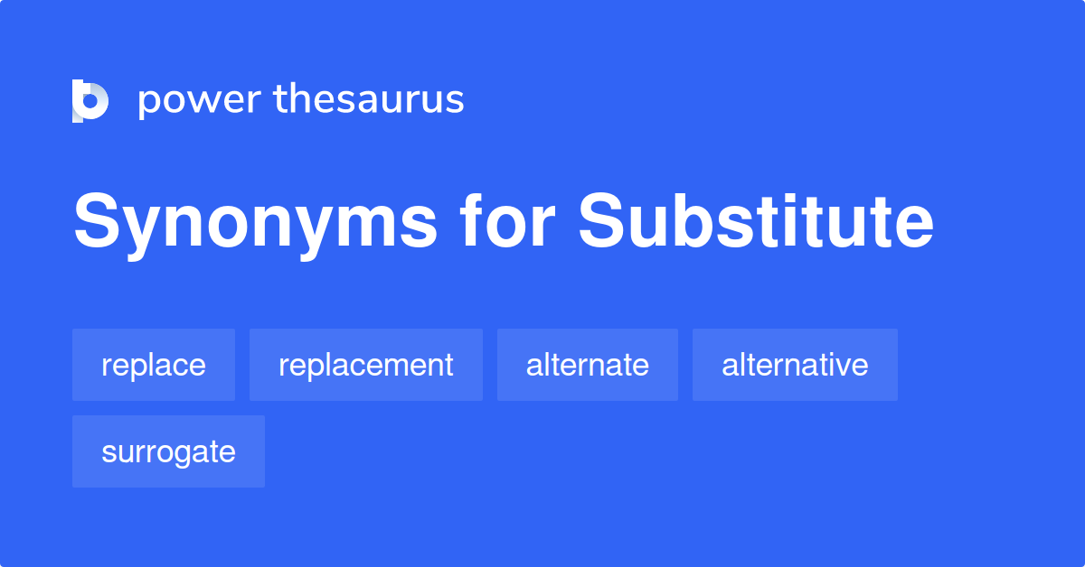 substitute synonyms english