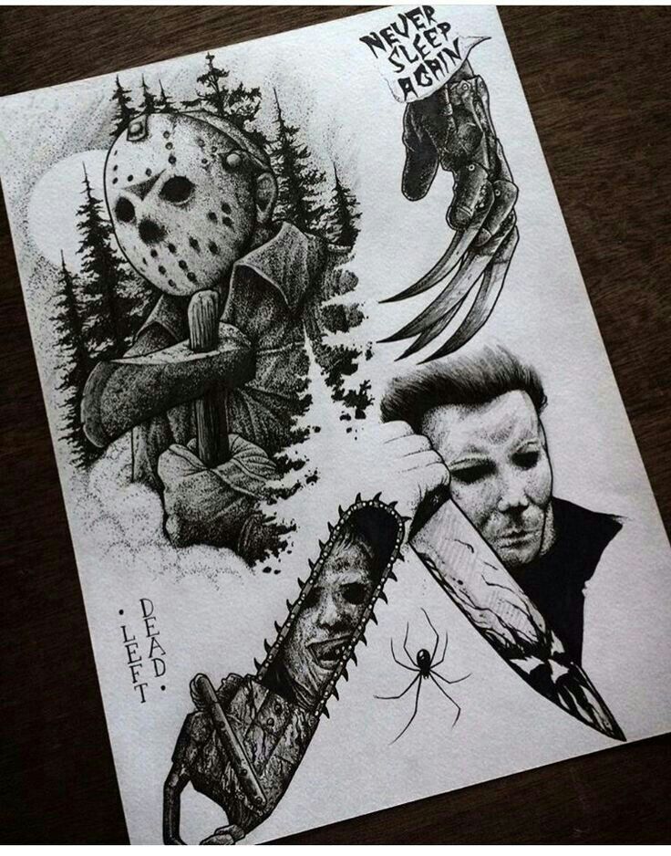 horror tattoo designs