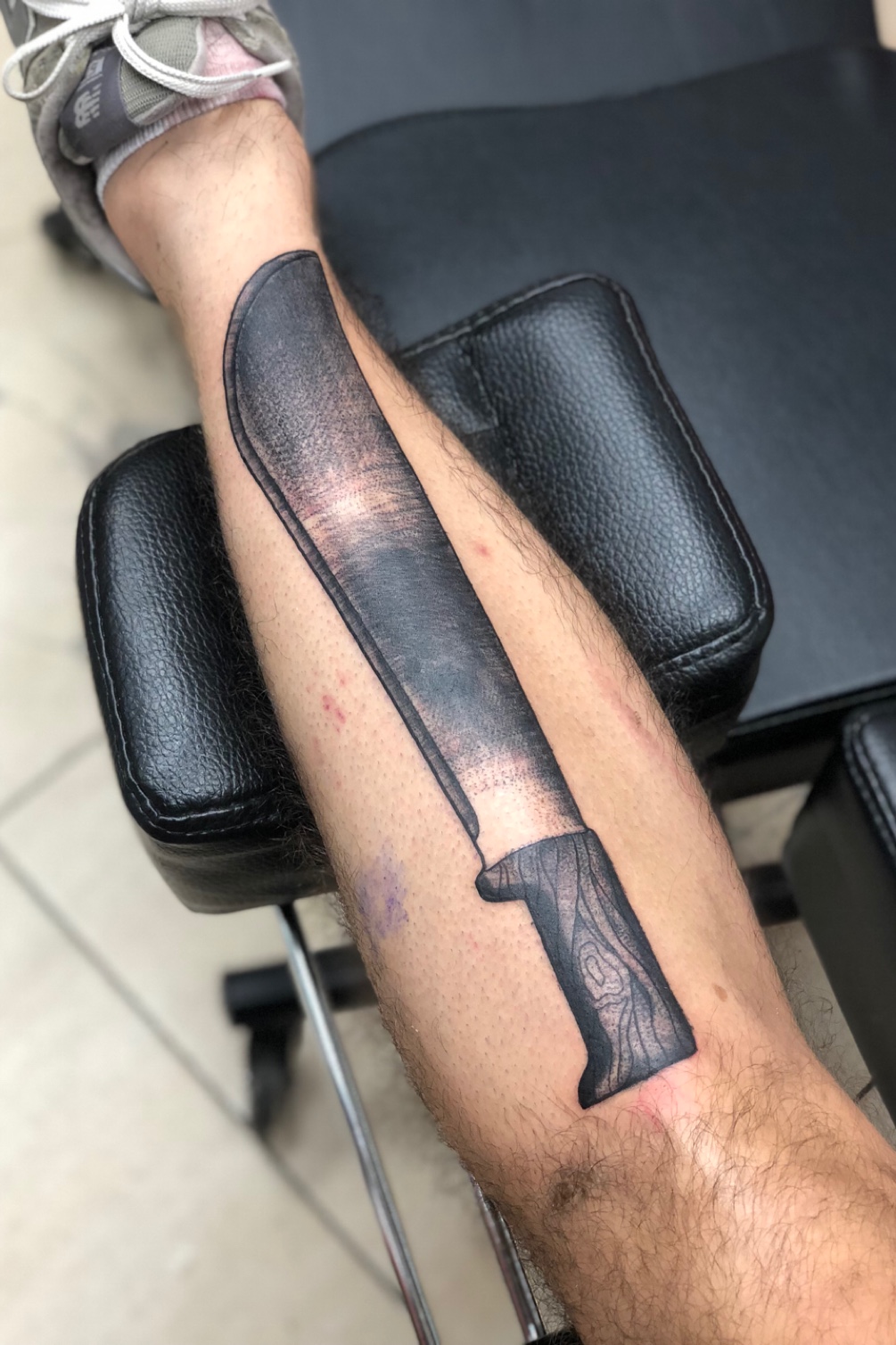 machete tattoo designs