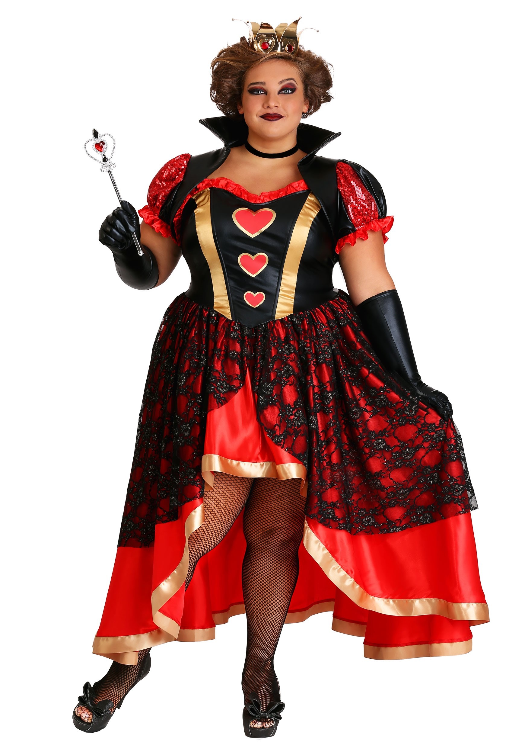 plus size queen of hearts costume