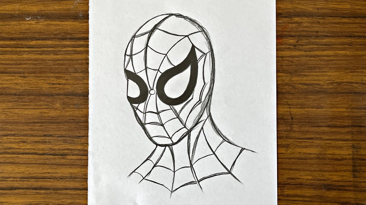 spiderman drawing pictures