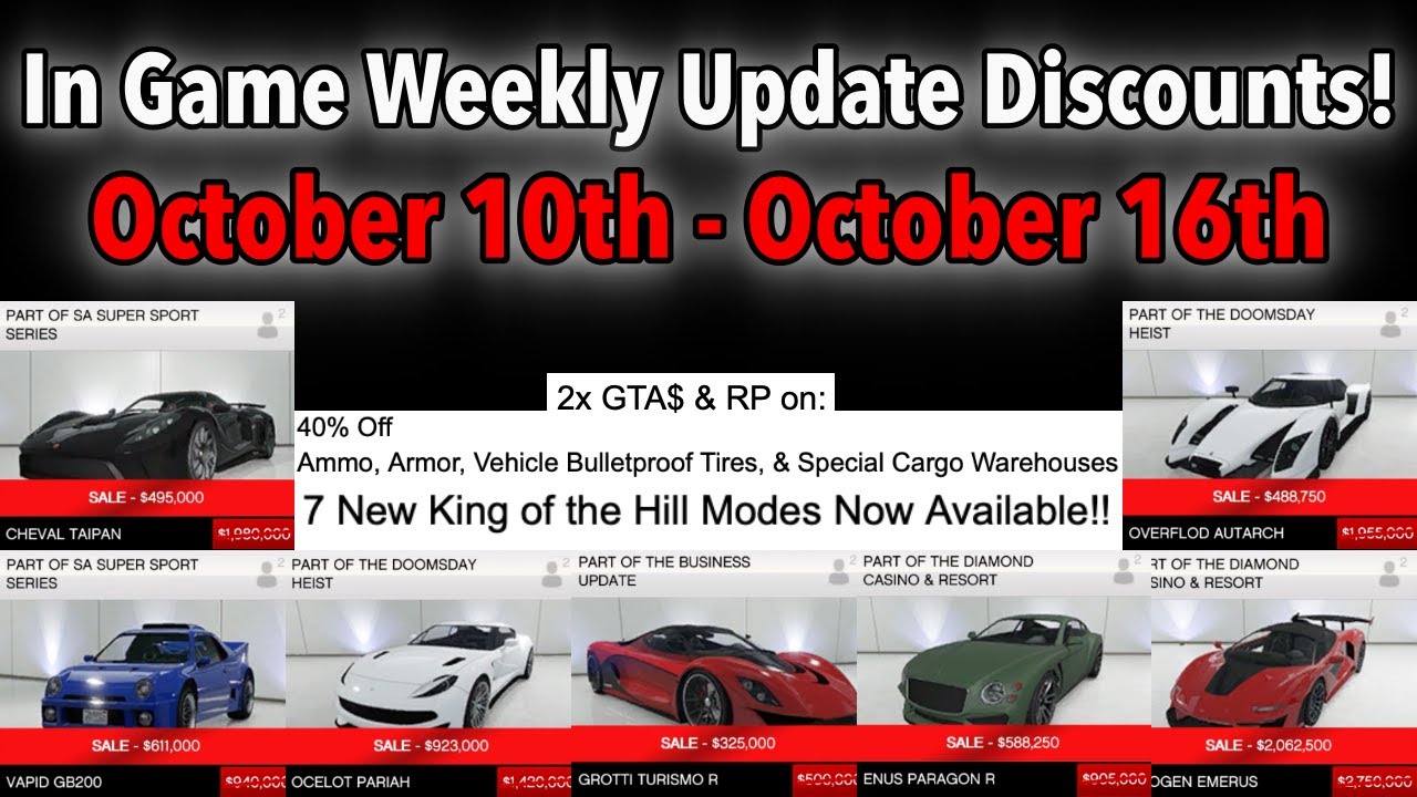 gta 5 weekly updates