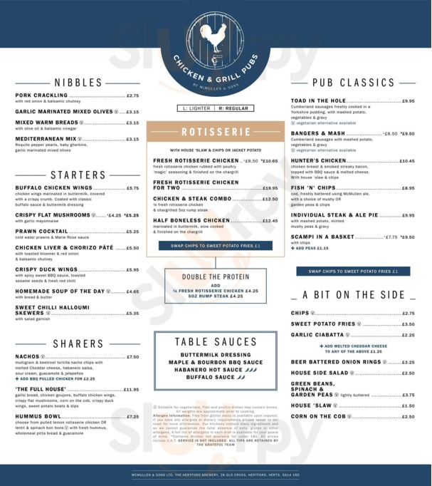 prince louis braintree menu