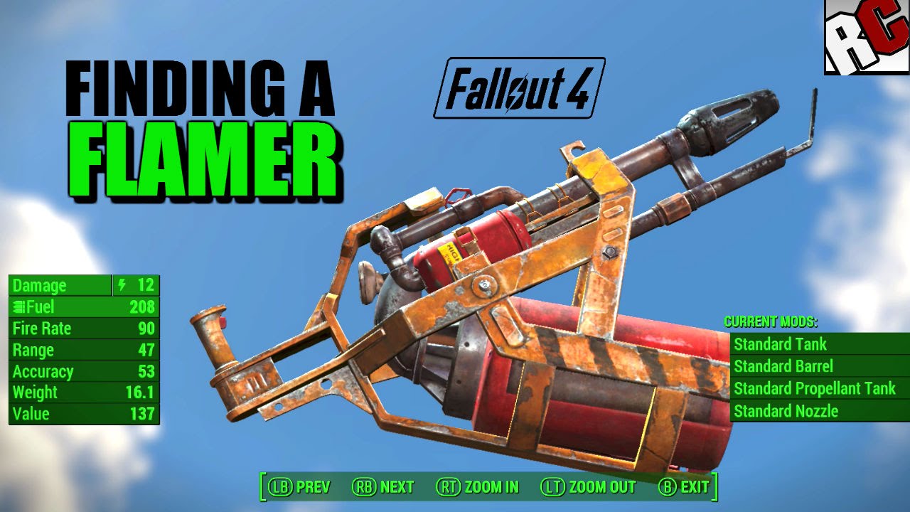 flamethrower fallout 4