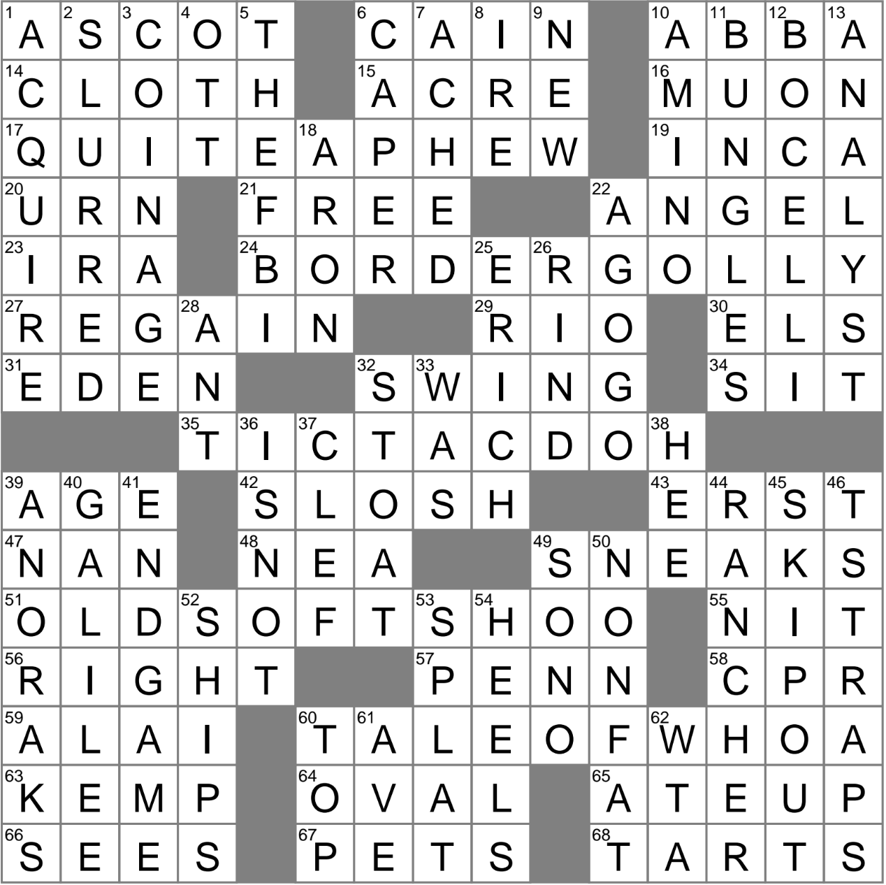 recoil crossword clue