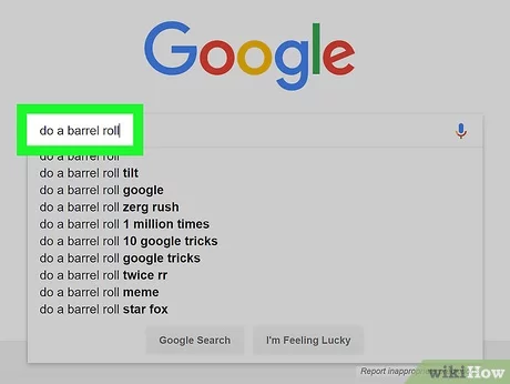 google barrel roll 10 times