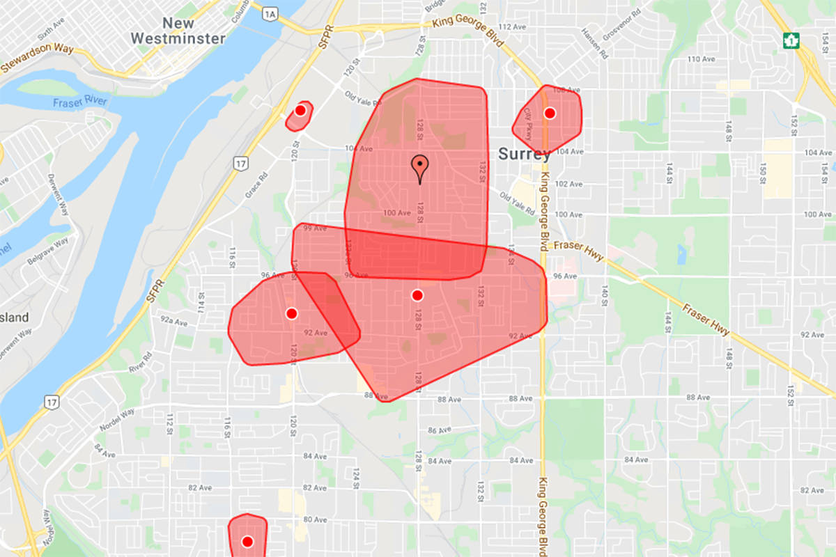 power outage surrey bc