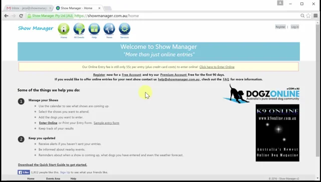 showmanager login