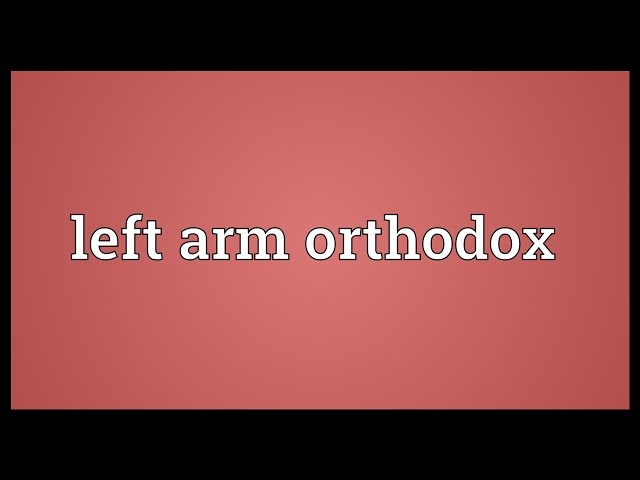 left arm orthodox meaning in hindi