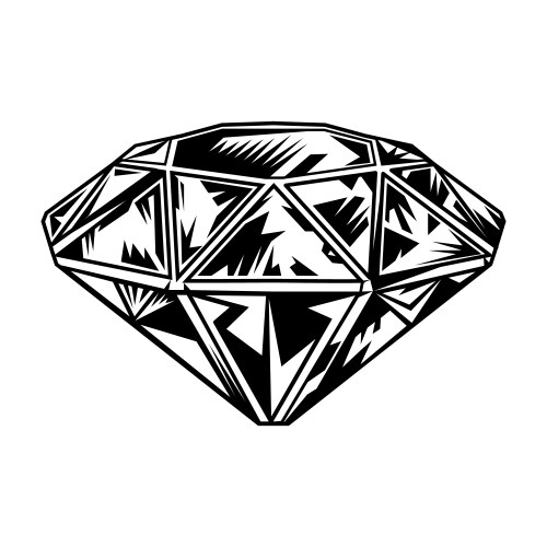 diamond tattoo vector