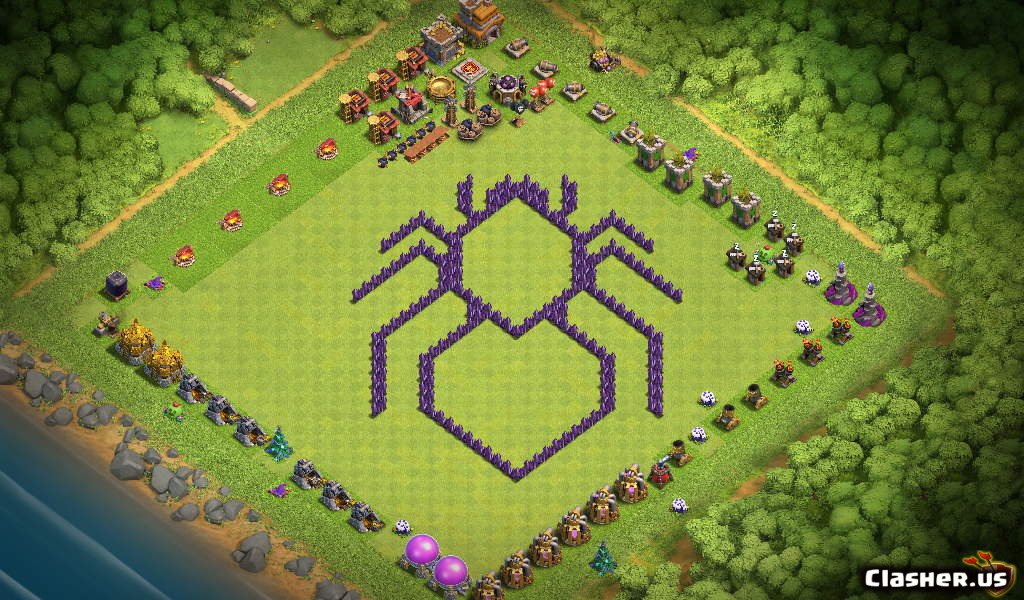 coc town hall 7 base link