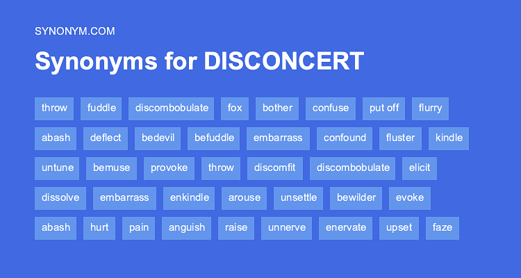 disconcert thesaurus