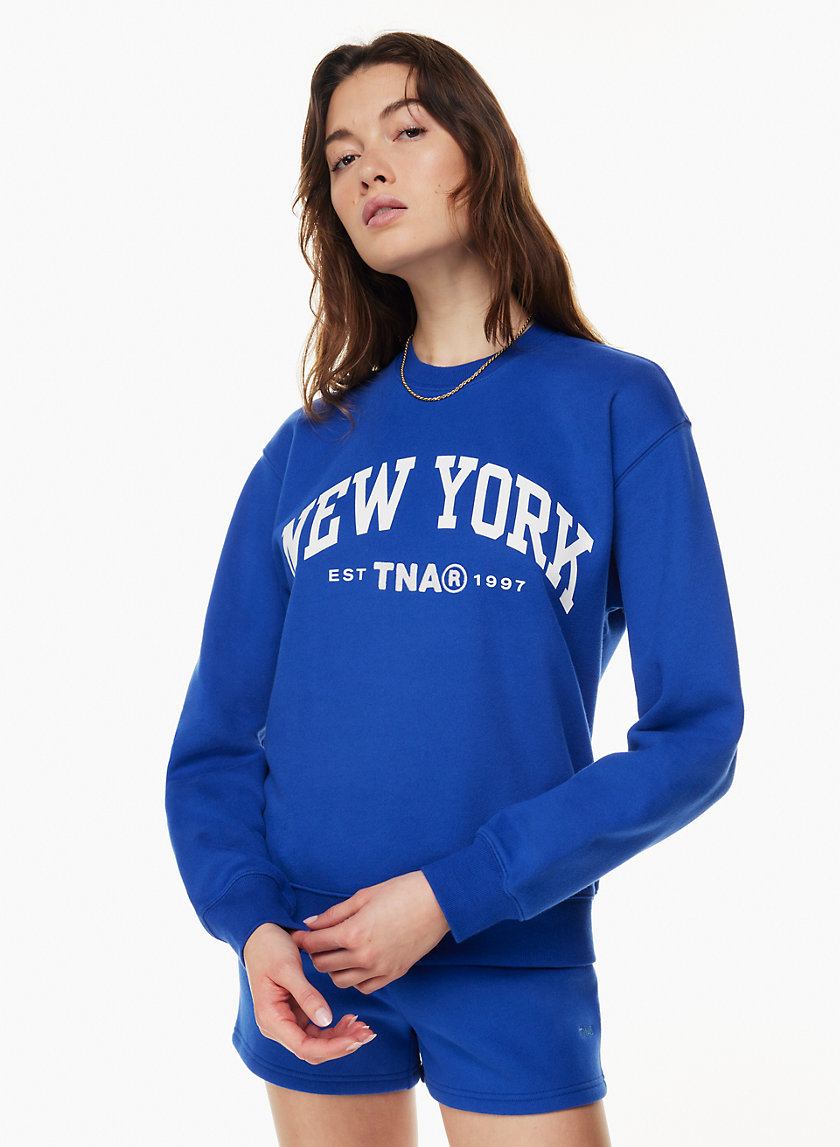 aritzia blue sweatshirt