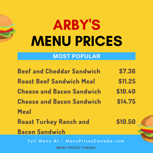 arbys menu canada