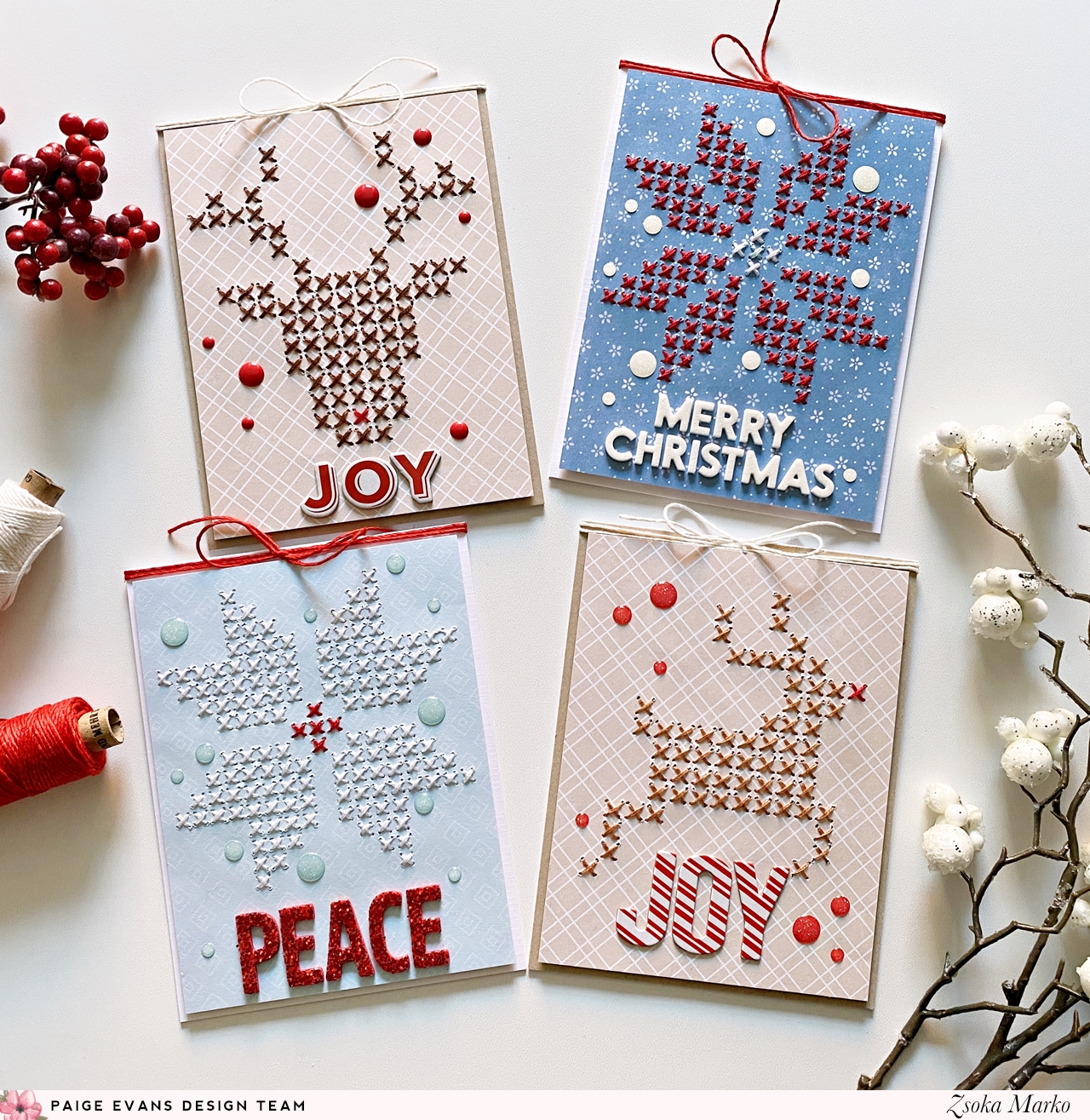 x stitch christmas cards