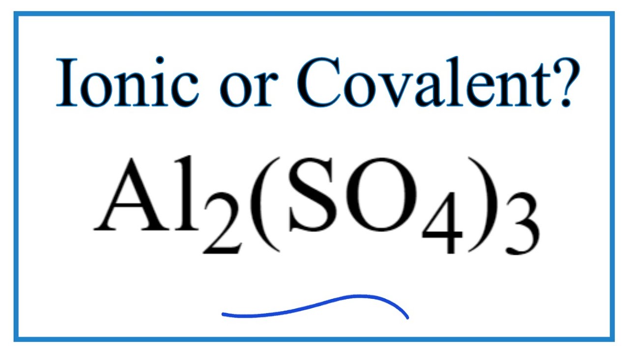 aluminium sulfate ionic formula