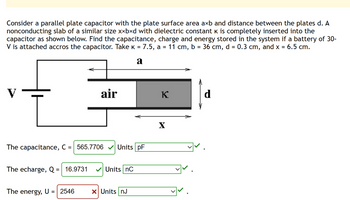 consider a parallel plate capacitor