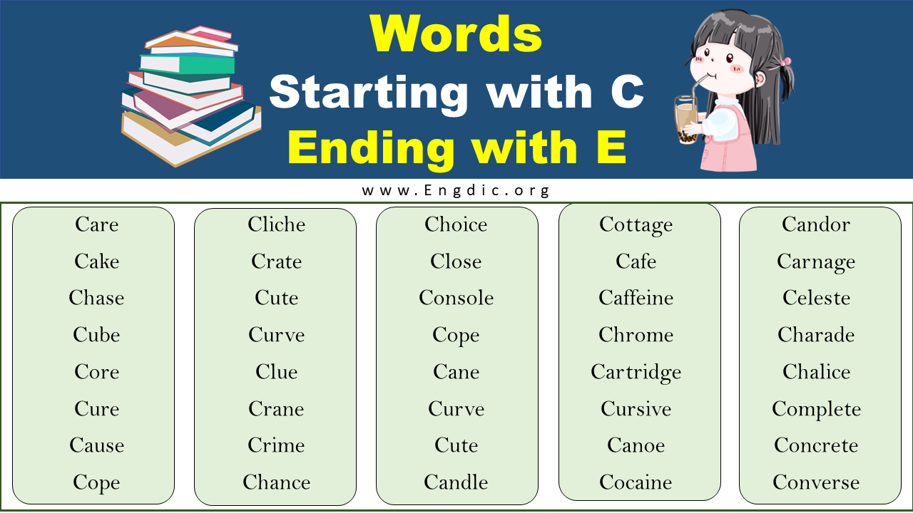 5 letter word starts with c ends with et