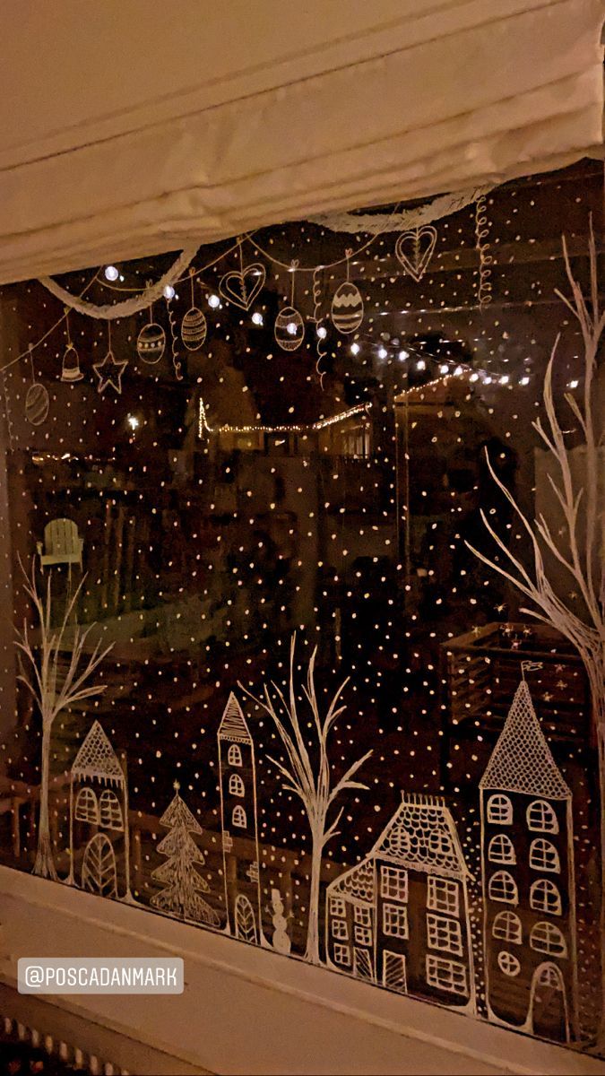 christmas window art ideas