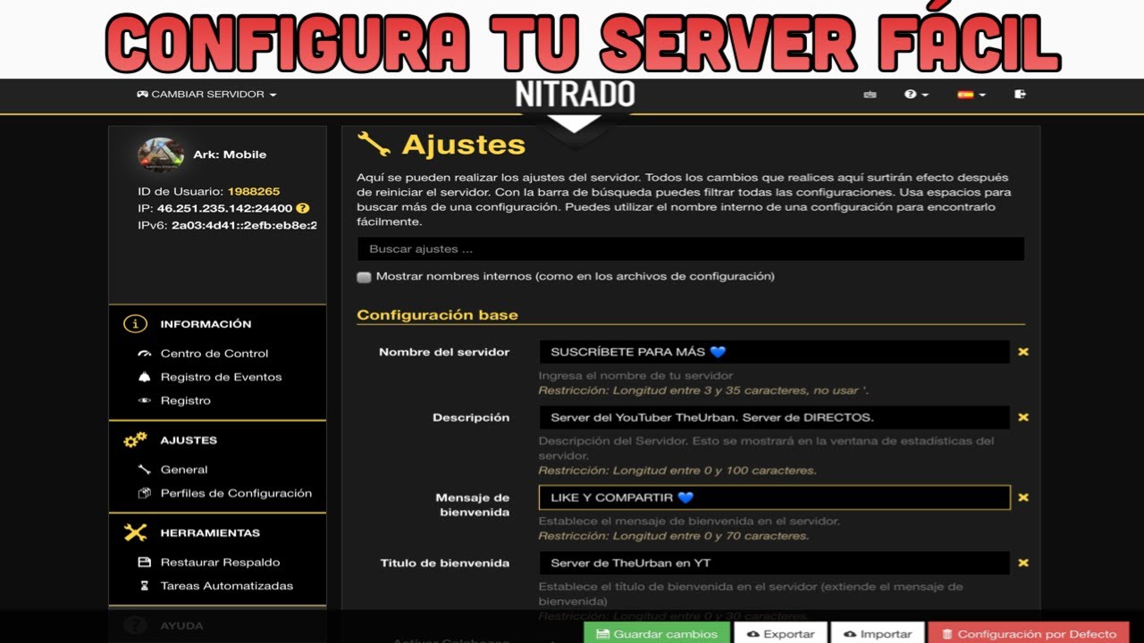 ark server nitrado