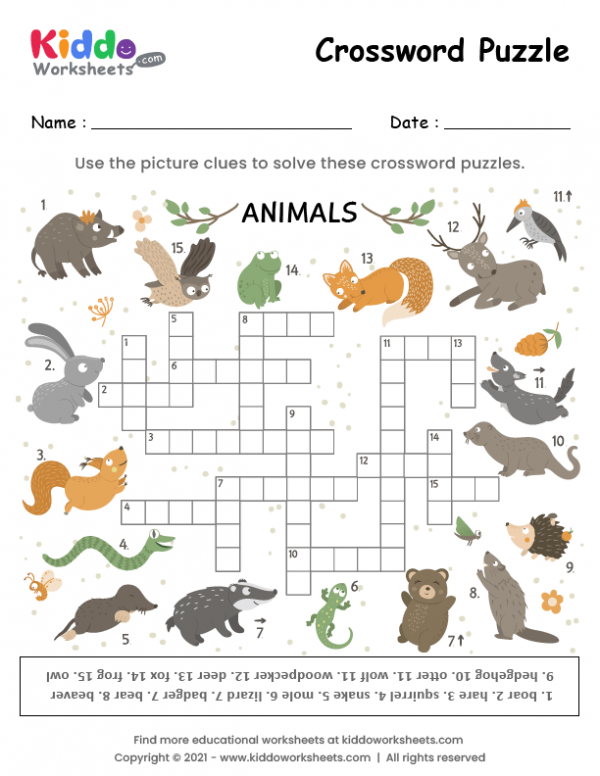 african forest animal crossword clue