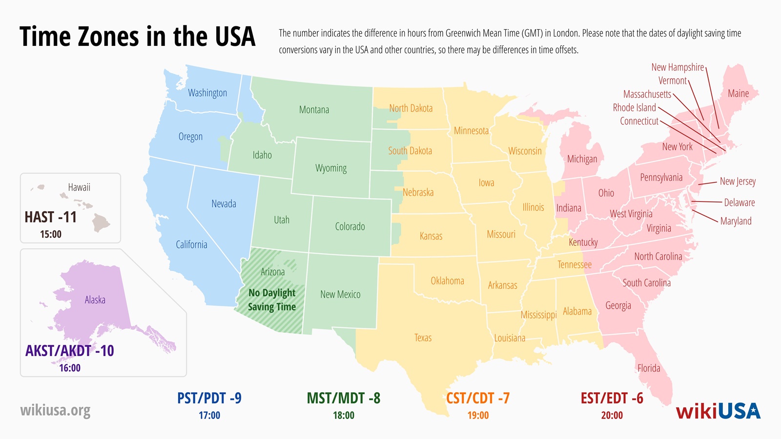 us time zones current time