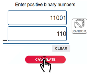 subtraction binary calculator