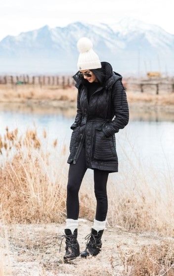 winter outfits with boots