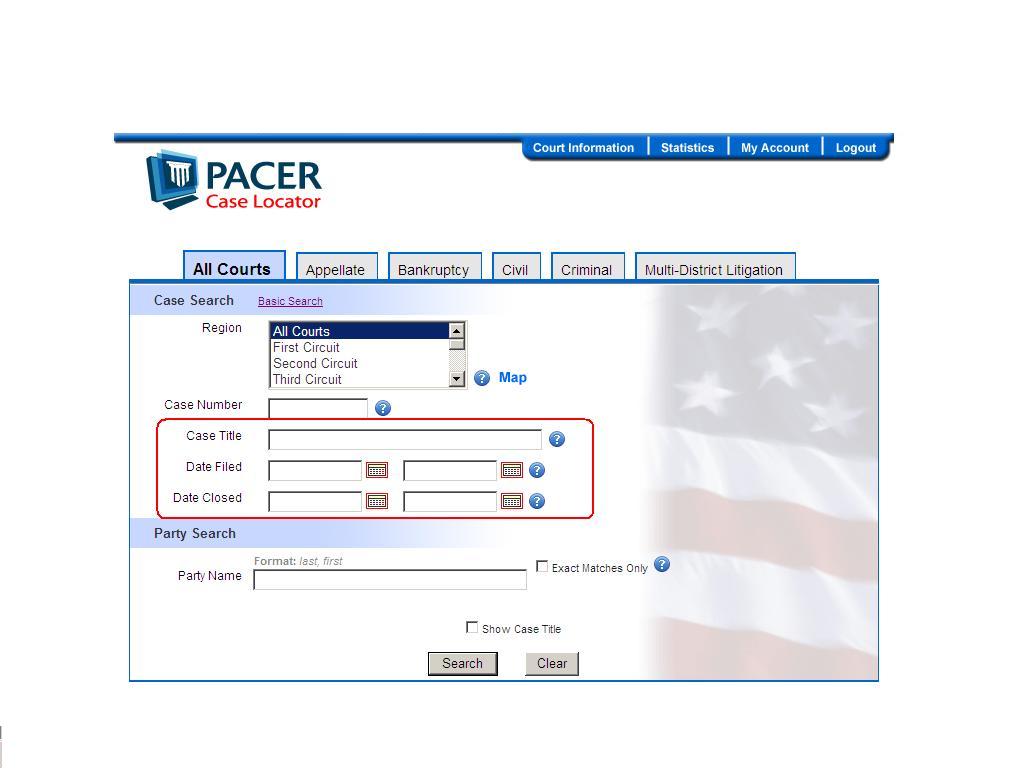 pacer case locator