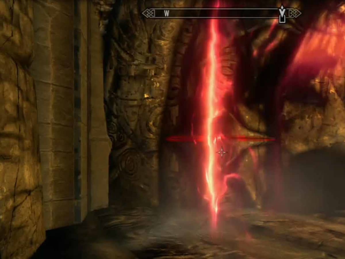 skyrim the final descent door