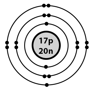 valence electrons in chlorine