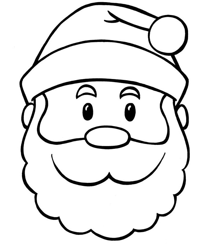 santa head template