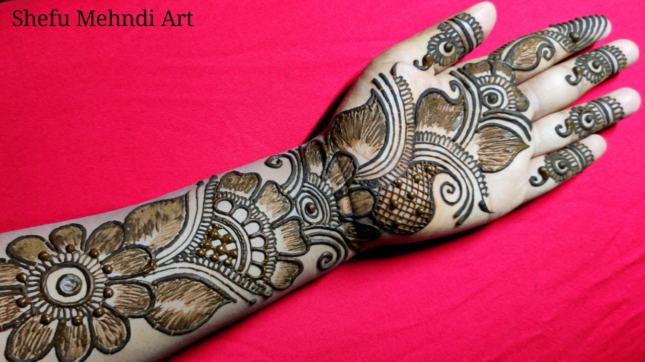 arabic mehndi design front full hand