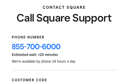 contact square up customer service