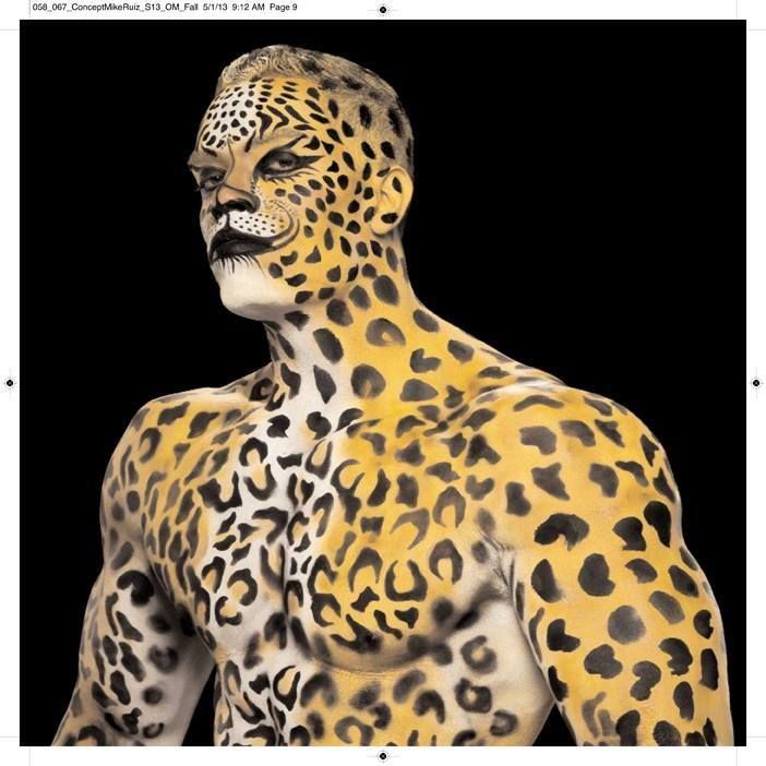 cheetah body paint