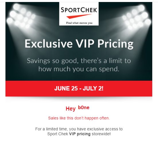 sport chek vip pricing 2023