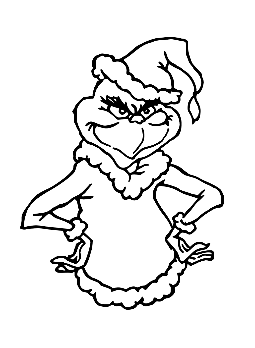 the grinch colouring pages