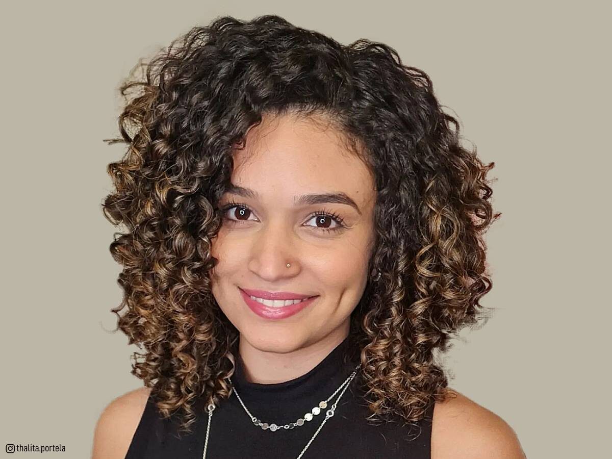 shoulder length short curly hairstyles