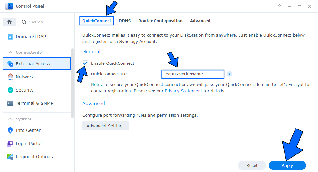 synology quickconnect