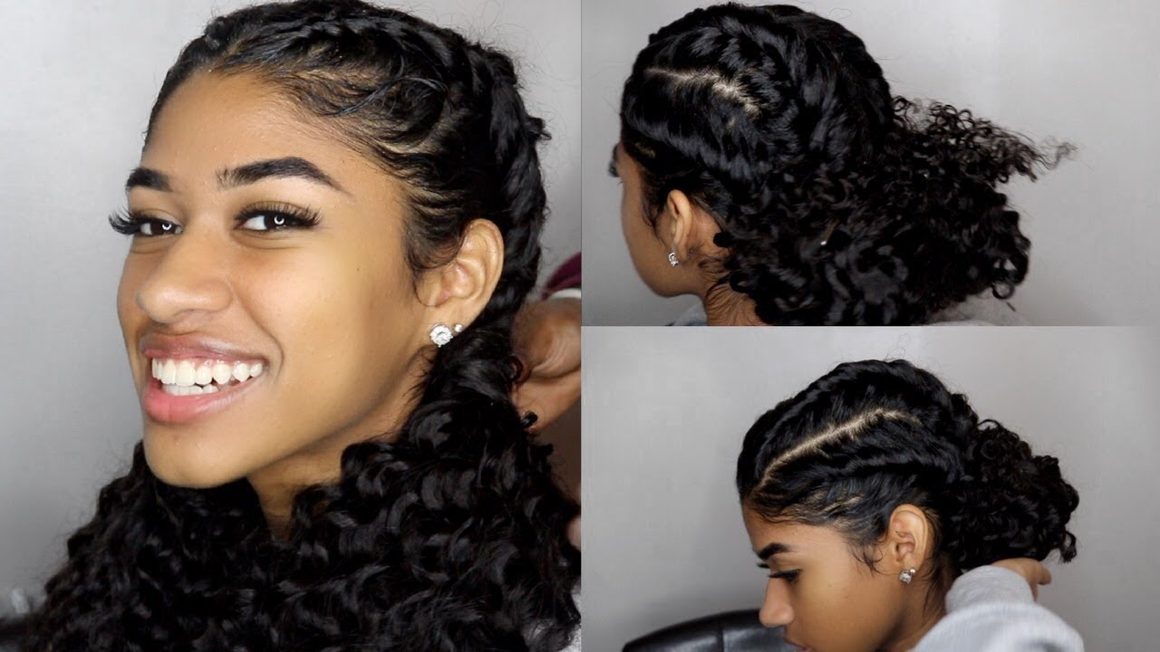 plait hairstyles for curly hair