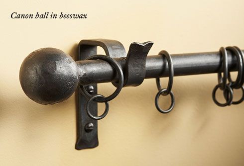 wrought iron curtain poles